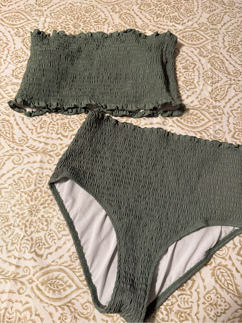 Large green bathing suit